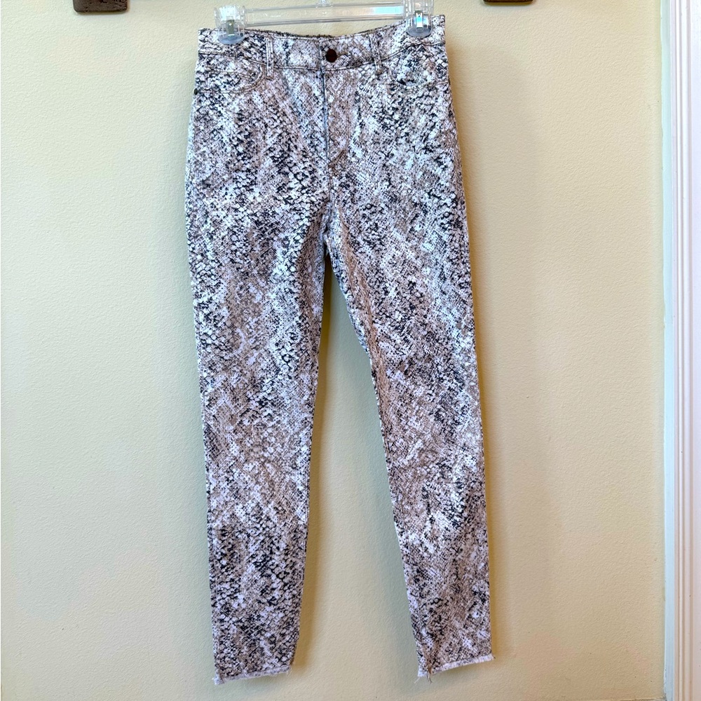 New - Sanctuary Snakeskin Ankle Skinny Jeans